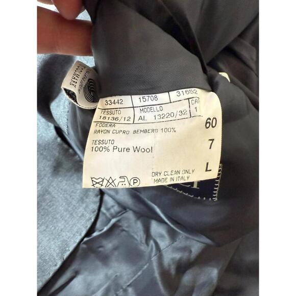 Canali Blazer Jacket Mens 60L Long Gray Wool Made Italy Sport Coat - Picture 5 of 9